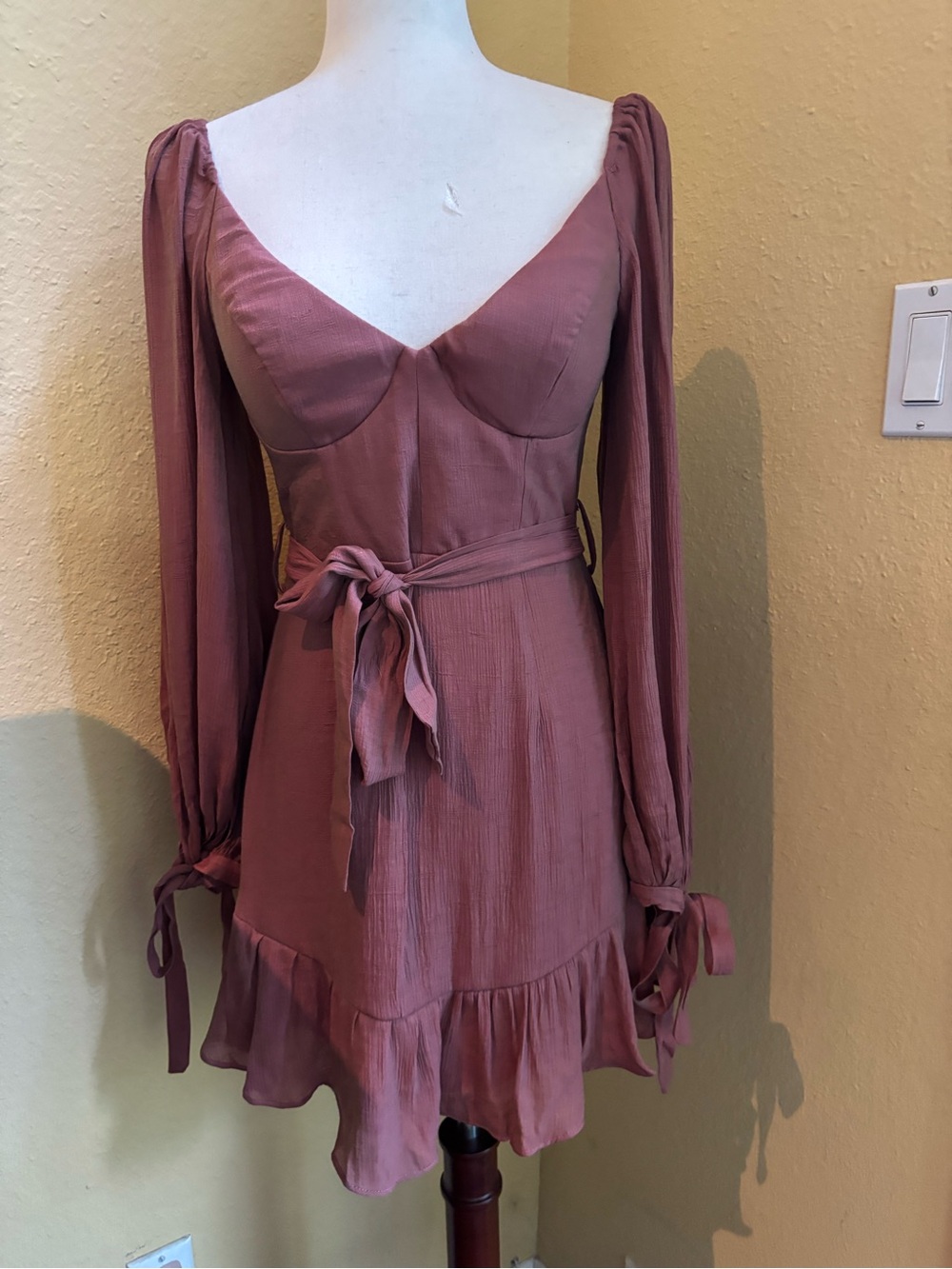 Hello Molly A Letter to me antique rose mini dress. NWT. Size 4